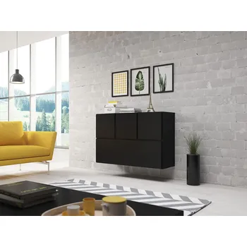 Obývací stěna Stěna do obývacího pokoje NORMANDIA 13 - černá