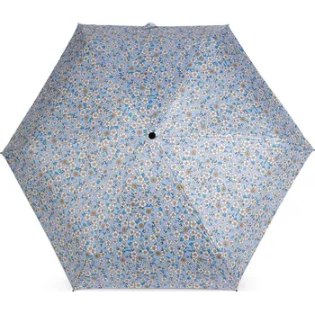Deštník Dámský mini skládací deštník květy, velké, 4 modrá světlá