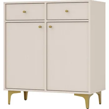 Komoda Malá komoda IROS 1 - béžová / zlatá