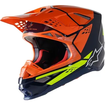 Helma na motorku ALPINESTARS(MX) HELMA SM8 FACT BL/OR/YL (8302222-7445-M) (Velikost: M) 8302222-7445-M