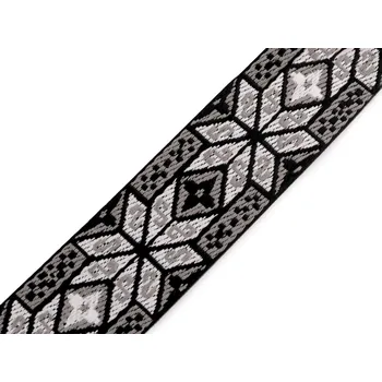 Galanterie Popruh šíře 50 mm, střední, 2 šedá