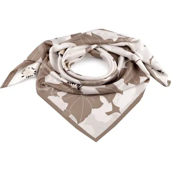 Šátek Saténový šátek 90x90 cm, střední, 2 béžovobílá