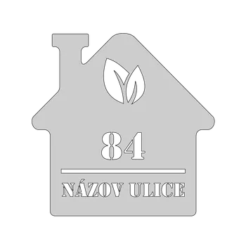 Domovní cedule Domovní číslo, vzor 002, materiál: hliník