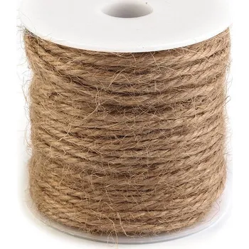 Jutový provázek Ø2,5 mm, velké, režná přírodní