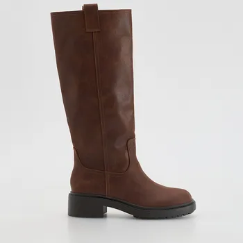 Dámské tenisky Reserved - Vysoké boty s nízkým podpatkem - tmavě hnědá - 375FF-89X - 375FF-89X-37