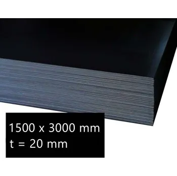 Plech Plech černý za tepla 20 mm (1,5×3 m)