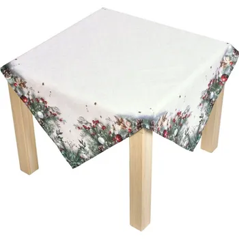 Stolování Forbyt Vánoční ubrus Cesmína CYH6024GC 85x85 cm