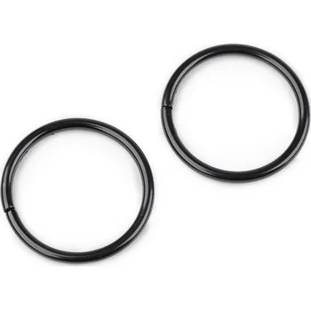 Kroužek Ø30 mm, střední, 5 černý lak