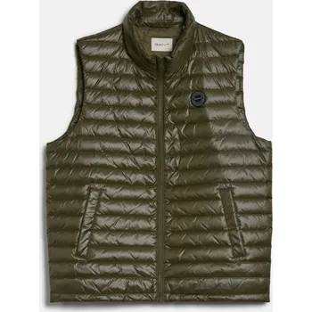 Pánská vesta VESTA GANT SHINY LIGHT PADDED DOWN VEST JUNIPER GREEN