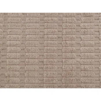 Dekorační látka s 3D plyšovou strukturou, střední, 2 14 (335 g/m²) béžová