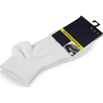 Dámské ponožky Bavlněné antibakteriální ponožky unisex, střední, 1 bílá