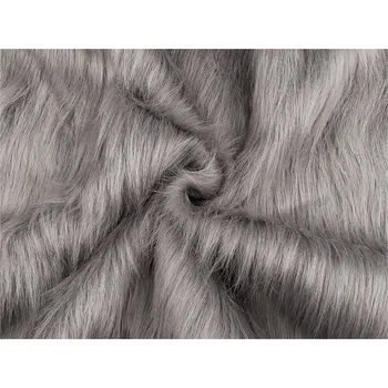 Kožešina s dlouhým chlupem, střední, 4 šedá
