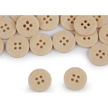 Knoflík Knoflík laser velikost 24", 28", 32", 36", střední, 2 (28") krémová