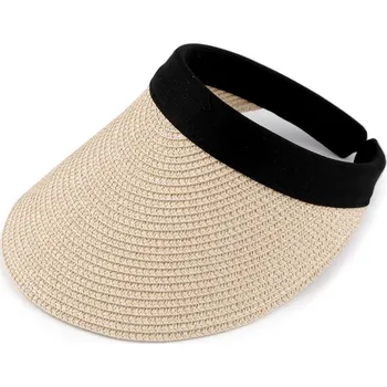 Klobouk Dámský letní kšilt pružný, velké, 2 přírodní