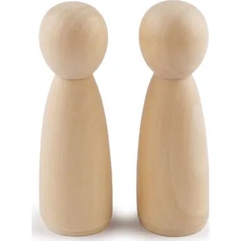 Dřevěná figurka k dotvoření 39x120 mm, střední, přírodní sv.