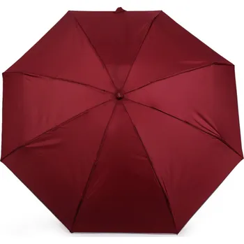 Deštník Dámský mini skládací deštník, velké, 1 bordó sv. šedá