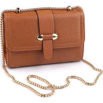 Kabelka Dámská kabelka crossbody 20x14 cm, velké, 2 hnědá koňak