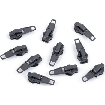 Zip Jezdec ke spirálovým zipům No 7, střední, 312 šedá tmavá