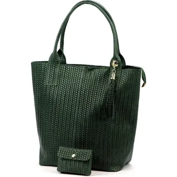 Kabelka Dámská kabelka Luka 26-028 TOREBKA+PORTFEL tmavozelená + doprava zdarma