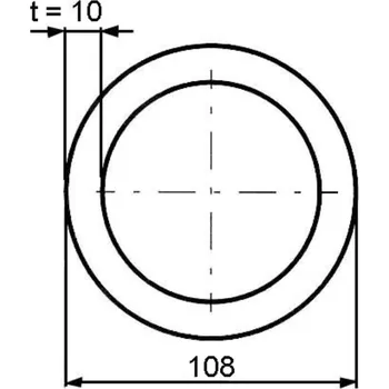 Dechový nástroj Trubka bezešvá S355J2H/E355 108×10 mm – 12 m