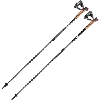 Nordic walkingová hůl LEKI Turistické nordic walking hole 130cm ČERNÁ|ŠEDÁ