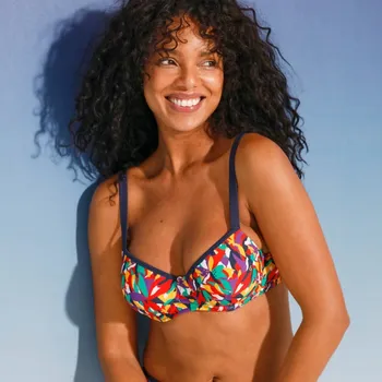 Dámské plavky Plavková balkónová podprsenka Toboki s kosticemi vícebarená 85C