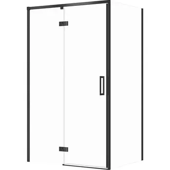 CERSANIT - SET C123 Sprchový kout Larga, levý, 120x80x195, černý, čiré sklo S601-323