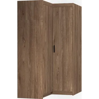 Šatní skříň Rohová skříň 98 PILINA s policemi - dub lefkas