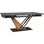 Designový rozkládací stůl FARES - černý / jasan