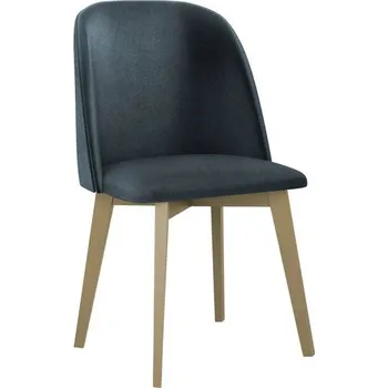 Jídelní židle Čalouněná kuchyňská židle AFTON 5 - dub sonoma / modrá