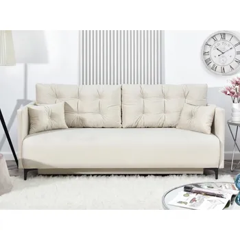 Pohovka Pohovka s úložným prostorem NORGE - krémová / černá