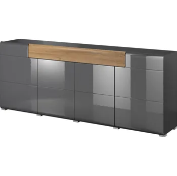 Komoda Lesklá komoda se šuplíkem COLORADO, antracit