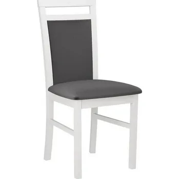 Jídelní židle Kuchyňská židle FRATONIA 3 - bílá / tmavá šedá