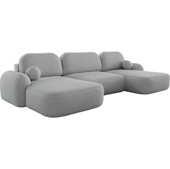 Sedací souprava Rozkládací sedací souprava do U MOHYLA s úložným prostorem - šedá