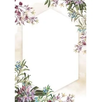 Kancelářský papír Diplom A4 - motiv květinový vzor, 170 g/m2, 25 ks