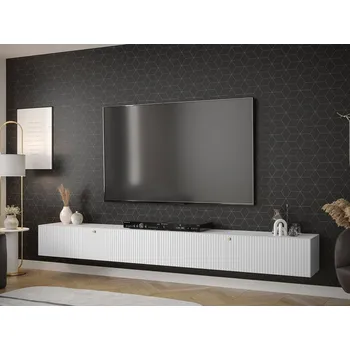 Obývací stěna Závěsná stěna do obývacího pokoje LONZO 8 - bílá