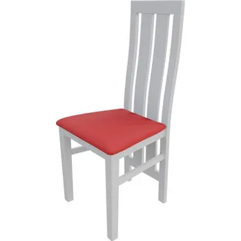 Jídelní židle Jídelní židle MOVILE 42 - bílá / červená ekokůže