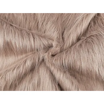 Kožešina s dlouhým chlupem, střední, 3 béžová