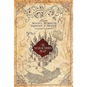Plakát Plakát 61x91,5cm - Harry Potter - Marauders Map