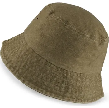 Klobouk Bavlněný letní klobouk unisex, střední, 1 zelená khaki