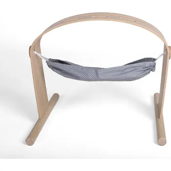 Hračka pro nejmenší Eva Kiedroňová Závěs k hrazdičce - Hamaka - Sloník červený s šedou / Šedý s bílými tečkami