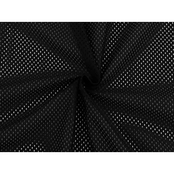 Oděvní síťovina úpletová, střední, 4 (2) černá
