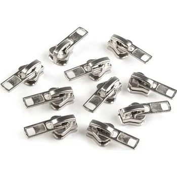 Zip Jezdec ke kostěným zipům No 8, střední, 5 platina