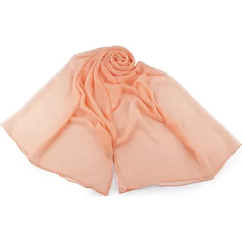 Šála Letní šátek / šála / pléd jednobarevný 95x180 cm, velké, 3 lososová světlá