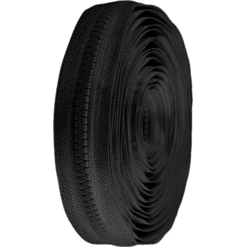 Zip Zip kostěný No 8 metráž, střední, 322 černá