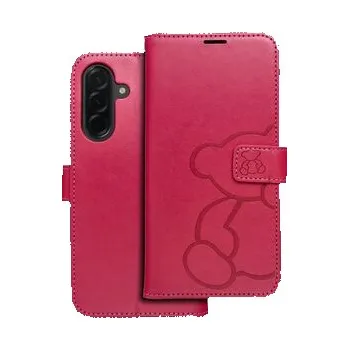 Pouzdro na mobilní telefon Pouzdro MEZZO Book pro SAMSUNG A36 5G teddy bear magenta - OEM + zdarma možnost vyzkoušet a vrátit zboží do 30 dní