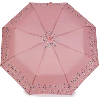 Dámský skládací vystřelovací deštník, střední, 6 pudrová