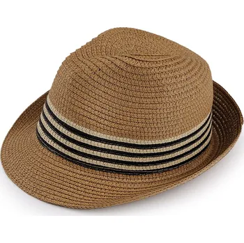 Klobouk Dětský letní klobouk / slamák, velké, 3 hnědá přírodní
