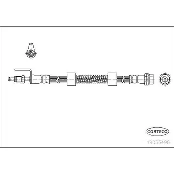 Brzdová hadice Brzdová hadice CORTECO COR19033498