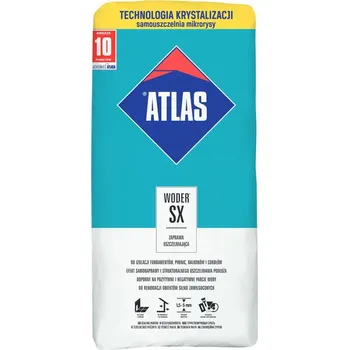 Průmyslové lepidlo Hmota těsnící Atlas Woder SX s krystalickou technologií – 25 kg